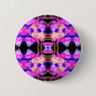 Chapa Redonda De 5 Cm galaxia gem