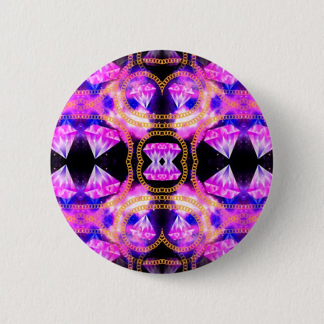 Chapa Redonda De 5 Cm galaxia gem (Anverso)