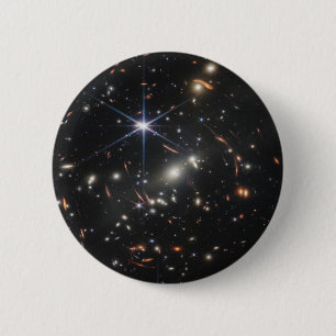 Chapa Redonda De 5 Cm Galaxy Cluster Smacs 0723.