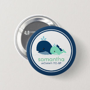 Chapa Redonda De 5 Cm Gales "mamás por venir" Baby Shower