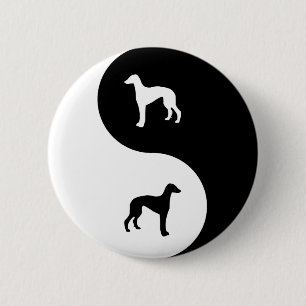 Chapa Redonda De 5 Cm Galgo Yin Yang