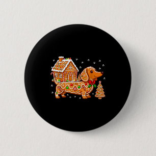 Chapa Redonda De 5 Cm Galleta de Casa de Navidad de Pan de Jengibre Dach