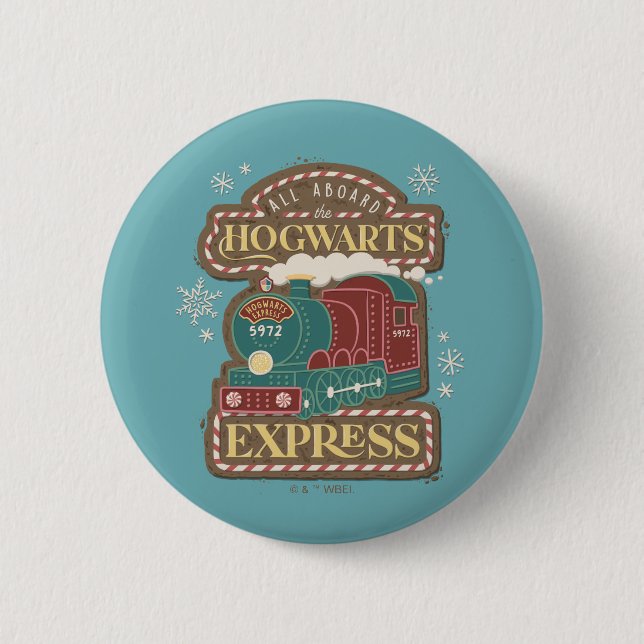 Chapa Redonda De 5 Cm Galletas de Navidad del Expreso HOGWARTS™ (Anverso)