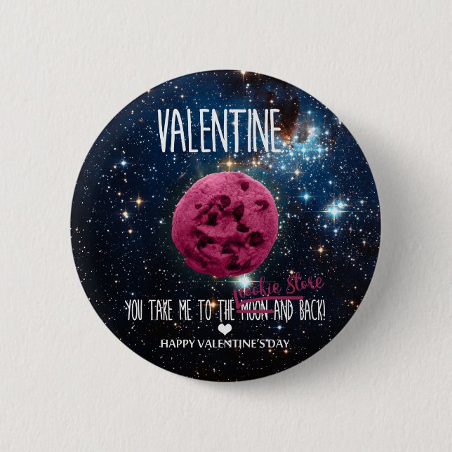 Chapa Redonda De 5 Cm Galletas dulces para San Valentín (Anverso)