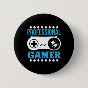 Chapa Redonda De 5 Cm Gamer Gift Profesional Gamer