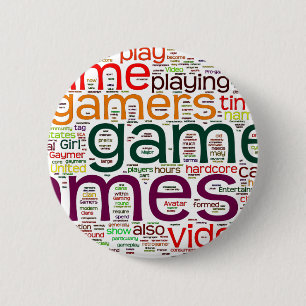 Chapa Redonda De 5 Cm Gamer para todos