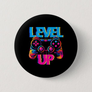 Chapa Redonda De 5 Cm Gaming Level Game Controller Video Game Game Art