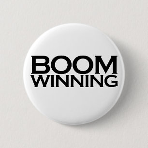 Chapa Redonda De 5 Cm Ganador de Boom