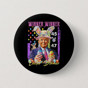 Chapa Redonda De 5 Cm Ganador de la Noche de Pascua de Trump ganador de