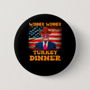 Chapa Redonda De 5 Cm Ganador de Trump ganador de la cena en Turquía Tha