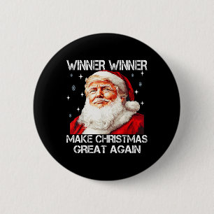 Chapa Redonda De 5 Cm Ganador hace a los Navidades geniales de nuevo San
