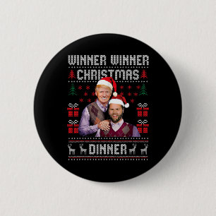 Chapa Redonda De 5 Cm Ganador Navidad Cena Santa Trump Vance U