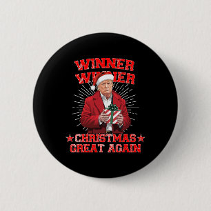 Chapa Redonda De 5 Cm Ganador Navidades grandes de nuevo Trump Funny Hu
