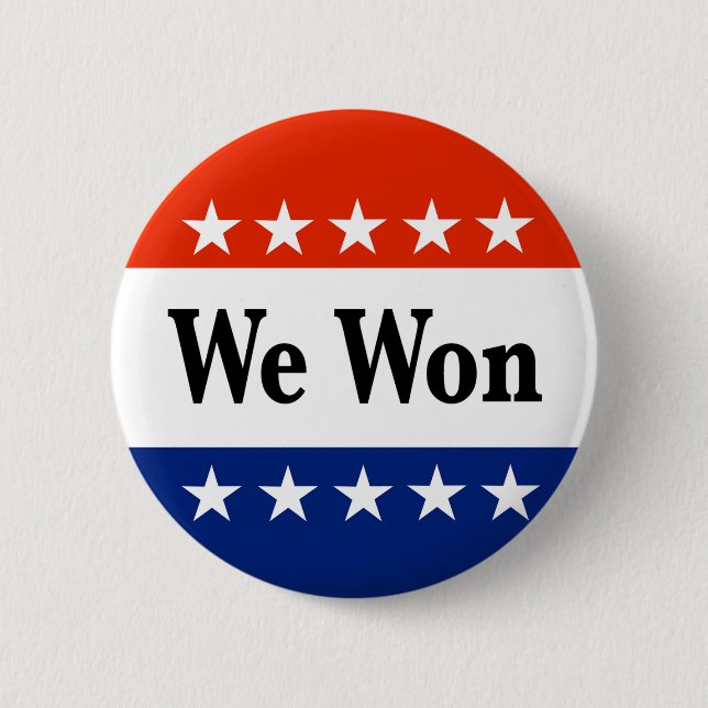 Chapa Redonda De 5 Cm Ganamos Elecciones 2026 (Anverso)