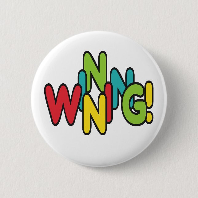 Chapa Redonda De 5 Cm ¡Ganando! (Anverso)