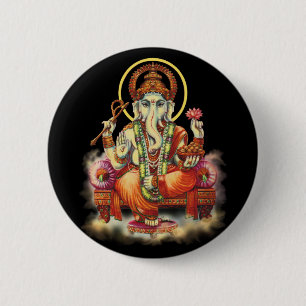 Chapa Redonda De 5 Cm Ganesh