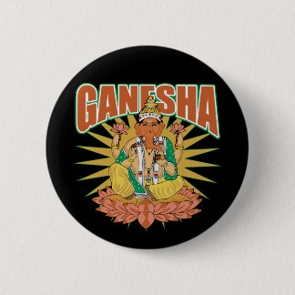 Chapa Redonda De 5 Cm Ganesha hindú