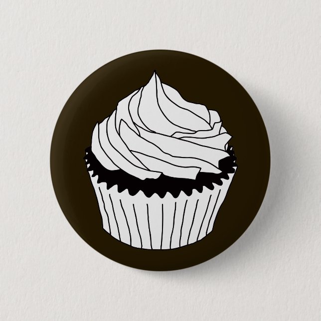 Chapa Redonda De 5 Cm garabatos de bizcocho (Anverso)