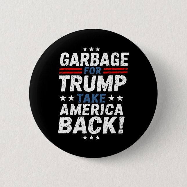 Chapa Redonda De 5 Cm Garge For Trump Take America Ck Presidential Elect (Anverso)