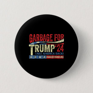 Chapa Redonda De 5 Cm Garge para Trump 2024 Apoyo divertido a Trump