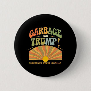 Chapa Redonda De 5 Cm Garge para Trump Haga que el Garge americano sea g