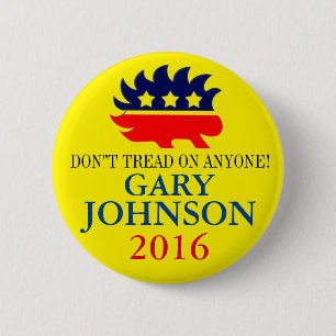 Chapa Redonda De 5 Cm Gary Johnson 2016