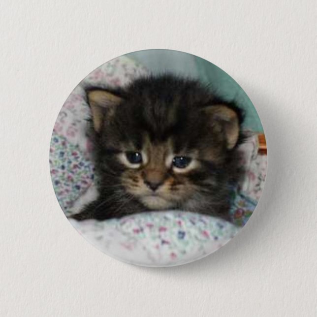 Chapa Redonda De 5 Cm Gatito (Anverso)