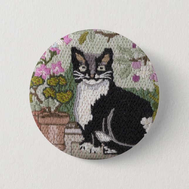 Chapa Redonda De 5 Cm Gatito bonito (Anverso)