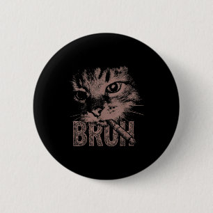 Chapa Redonda De 5 Cm Gatito con cigarrillo meme divertido de gato estúp