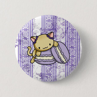 Chapa Redonda De 5 Cm Gatito de Macaron