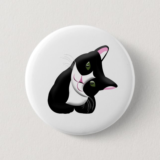 Chapa Redonda De 5 Cm Gato (Anverso)