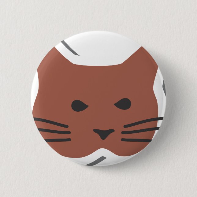 Chapa Redonda De 5 Cm Gato 2 (Anverso)