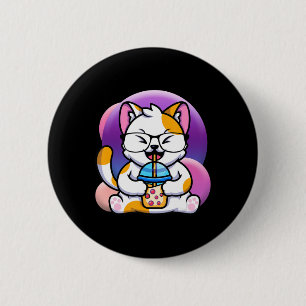 Chapa Redonda De 5 Cm gato boba come ramen anime kawaii neko gato come r