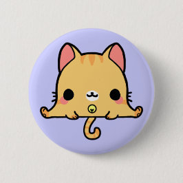 Chapa Redonda De 5 Cm Gato de Kawaii (usted cambia el fondo!)