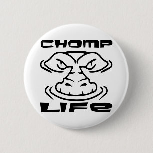 Chapa Redonda De 5 Cm Gator Chomp Life