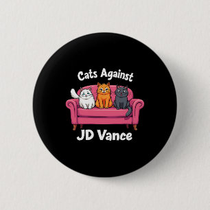Chapa Redonda De 5 Cm Gatos contra el sofá de J.d. Vance para damas sin
