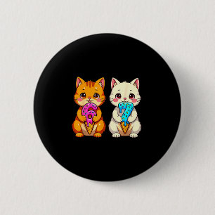 Chapa Redonda De 5 Cm Gatos Kawaii Adorables Neko 67 Drip Meme Divertido