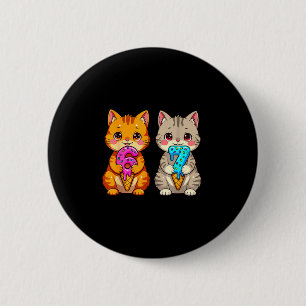 Chapa Redonda De 5 Cm Gatos Kawaii Lindos Neko 67 Drip Meme Divertido Se