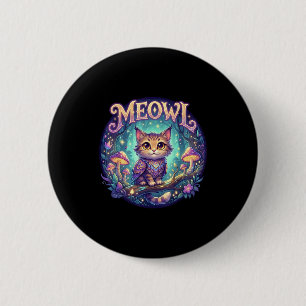 Chapa Redonda De 5 Cm Gatos Meowl Búho Meme Rotura Cerebral Niños Maldit