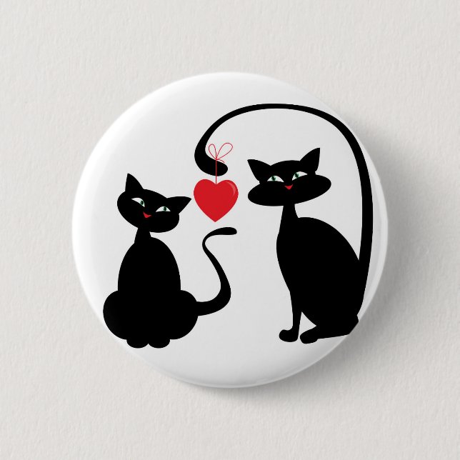Chapa Redonda De 5 Cm Gatos Míos (Anverso)