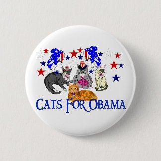 CHAPA REDONDA DE 5 CM GATOS PARA OBAMA