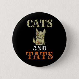 Chapa Redonda De 5 Cm Gatos Y Tatuajes Tentadores Tatuajes