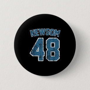 Chapa Redonda De 5 Cm Gavin Newsom 2028 Para Campaña Electoral Presidenc
