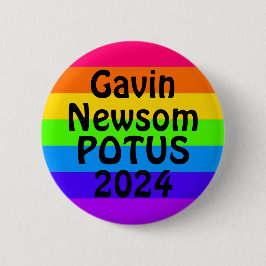 Chapa Redonda De 5 Cm Gavin Newsom POTUS 2024