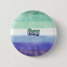 Chapa Redonda De 5 Cm Gay pride flag badge 
