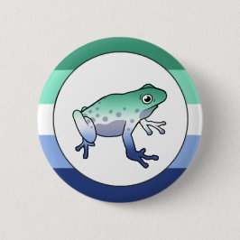 Chapa Redonda De 5 Cm Gay Pride Frog Pin