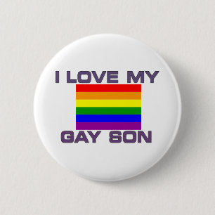 Chapa Redonda De 5 Cm Gay Pride I Love My Gay Son