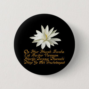 Chapa Redonda De 5 Cm Gayatri mantra