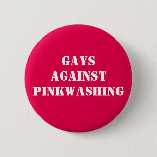 Chapa Redonda De 5 Cm gays contra pinkwashing