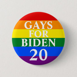 Chapa Redonda De 5 Cm Gays For Biden Button